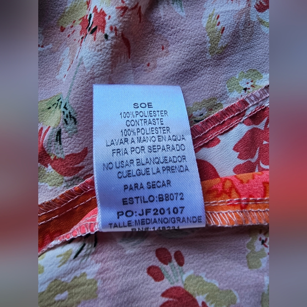 KORI M/L Floral Kimono Wrap, Boho Cottagecore, EUC, Lightweight Statement Piece - Picture 13 of 14
